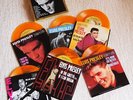 Elvis Presley 6 45 rpm Records 50th Anniversary RCA Gold Wax Color Golden Single