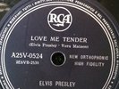 ELVIS PRESLEY. LOVE ME TENDER - ANYWAY YOU WANT ME 78 GIRI RCA A25V-0524