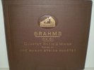 78rpm BRAHMS Op. 51 Quartet No. 1 in C Minor BUSCH STRING QUARTET HMV Set#173