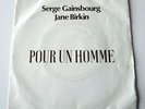 45 T Promo 1 titre de GAINSBOURG & BIRKIN   Pour un homme / Publicité CARON