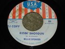 R&B 45 - WILLIE SPENCER - RIDIN SHOTGUN - PROMO
