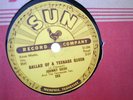 COUNTRY JOHNNY CASH & TENNESSEE TWO ON SUN LABEL # 283    10