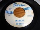 BEATLES She Loves You 45 Swan BLUE TEXT Very Rare ORIGINAL