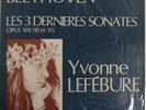 RARE YVONNE LEFEBURE BEETHOVEN 109, 110, 111 ORIGINAL NEAR MINT FRENCH STEREO FY
