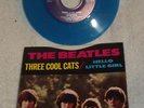 BEATLES DECCAGONE Hello Little Girl / Three Cool Cats BLUE WAX 45 w/ PS PROMO
