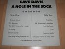 LP-DAVE DAVIES Kinks--A HOLE IN THE SOCK - VERY RARE