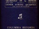 Debussy String Quartet in G minor  Lener Quartet   Columbia UK  4 x 78 rpm