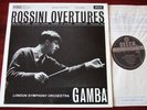 ROSSINI OVERTURES LP LSO GAMBA DECCA SXL 2266 WB NM