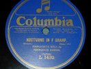 FERRUCCIO BUSONI Nocturne & Etude Chopin - Chopin -Columbia 78 rpm