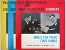 WP 101,104,105. BADURA-SKODA & DEMUS. SCHUBERT MUSIC FOR 4 HANDS. WESTMINSTER