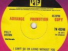 Polly Brown : I Can't Go On Living Without You : Elton John Demo MINT