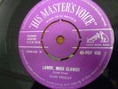 ELVIS PRESLEY. LAWDY, MISS CLAWDY/ TRYING TO GET..45-POP 408.SILVERLABEL.HMV.UK.