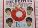 FIVE BEATLES 45 RPM, SLEEVES, JACKETS, VEE-JAY MERRY CHRISTMAS, LOVE ME DO, ETC.