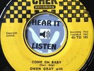 OWEN GRAY come on baby - my one desire CHEK Jamaican RnB Mod Soul W.I.R.L LISTEN