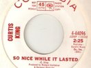 NORTHERN SOUL CURTIS KING SO NICE WHILE IT LASTED / BAD HABITS STAFFORD  45 hear
