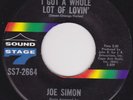 Rare Original 45 Joe Simon on SOUND STAGE 7 Northern soul R'n'B Popcorn