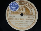 VIOLIN PIANO 3 x 78 rpm RECORDS VsA ADOLF BUSCH & RUDOLF SERKIN Sonata BEETHOVEN