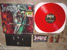 INCANTATION ONWARD TO GOLGOTHA RED VINYL LP PATCH STICKER DISMA IMMOLATION NYDM