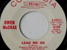 rare Soul 45 GWEN MCCRAE lead me on COLUMBIA Hear