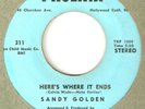 NORTHERN SOUL SANDY GOLDEN HERES WHERE IT ENDS RARE UNKNOWN  45 hear
