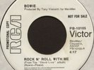 DAVID BOWIE Panic In Detroit (live) non-LP song Canadian wlp 45