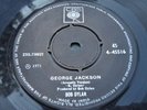 BOB DYLAN - George Jackson imposs'ly rare INDIA prs. 45 **LOOK**