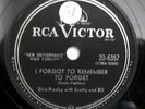 ELVIS PRESLEY I FORGOT TO REMEMBER TO FORGET B/W MYSTERY TRAIN PLAYS VG+ 78 RPM