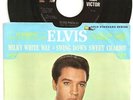 ELVIS PRESLEY . R&R 45 & Pic Slv . RARE . Milky White Way / Swing Down . Exc 