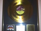 Goldene Schallplatte   Metallica Muster of Puppets Certified RIAA SALES AWARD Re