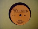 78 RPM   Johnny And Hurricanes   Crossfire   Warwick