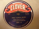 GLANTZ & HIS O Sweet Georgia Brown / I'm In Doubt CLOVER 1595 Scarce Label
