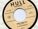 THE HEARTBEATS 1955 DooWop 45 CRAZY FOR YOU /Rockin'-n-Rollin VG+ HULL(Beige)711
