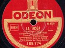 78 tours  25 cm   David Devries    Odéon 188774     La Tosca