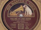 MARLENE DIETRICH - Falling In Love Again / Blonde Women 78 rpm disc (A+)