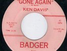 HOT BADGER SLAP BASS ROCKABILLY BOP -  KEN DAVIS - GONE AGAIN - RARE  HEAR