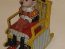 VINTAGE-ANTIQUE-DISNEY-MINNIE MOUSE WIND UP TOY-ROCKING CHAIR-ORIGINAL BOX