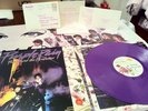 PRINCE AND THE REVOLUTION PURPLE RAIN COLOR VINYL W/POSTER & BALL INVITATION