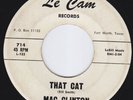 MAC CLINTON STRAITJACKETS That Cat ROCAKBILLY 45 Delbert McClinton FIRST RELEASE