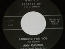 ANN CAUDELL LONGING FOR YOU 45 QUICK MEMPHIS NORTHERN SOUL TEEN NM hear
