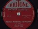 Hear Rockin' R&B 78rpm ROY MILTON You Got Me Rocking And Reeling DOOTONE369