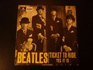 THE BEATLES SINGLE SUEDOIS PARLOPHONE R 5265 TICKET TO RIDE pochette  trés rare