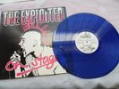 THE EXPLOITED-ON STAGE,1981 BLUE VINYL LP/GBH/SEX PISTOLS/UK SUBS