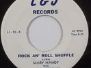 MARY HANDY w/THE BUTTERFLIES Rock 'An Roll Shuffle EX L&J R&B Doo Wop 45 HEAR IT