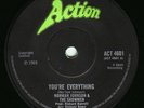 NORMAN JOHNSON & SHOWMEN - YOU'RE EVERYTHING/OUR LOVE WILL GROW UK ACTION BLACK