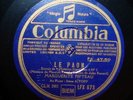 MARGUERITE PIFTEAU soprano & IRENE AÏTOFF piano - Le paon Ravel 78 rpm Columbia