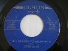 Lightmen Plus One 45 rpm Lightin Record All Praises To Allah Jazz