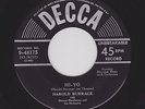 Early 50s R&B Movers HAROLD BURRAGE Hi-Yo/I Need My Baby DECCA 48175 HEAR Both