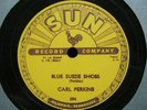 10-262 CARL PERKINS on SUN 234 BLUE SUEDE SHOES /HONEY DON'T ROCKABILLY 78 RPM E