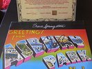 BRUCE SPRINGSTEEN SIGNED AUTOGRAPHED FIRMADO GREETINGS FROM ASHBURY PARK LP +COA
