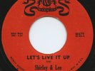 Rare R&B 45 - Shirley & Lee - Let's Live It Up - Mint minus - Warwick # M 679